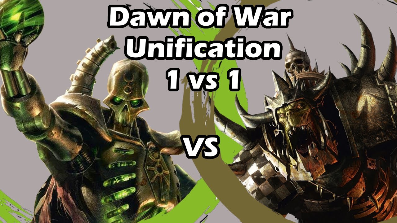 Dawn of War Unification: 1 vs 1 Orks (Das ist Hans) vs Necrons (Вася Огрин)