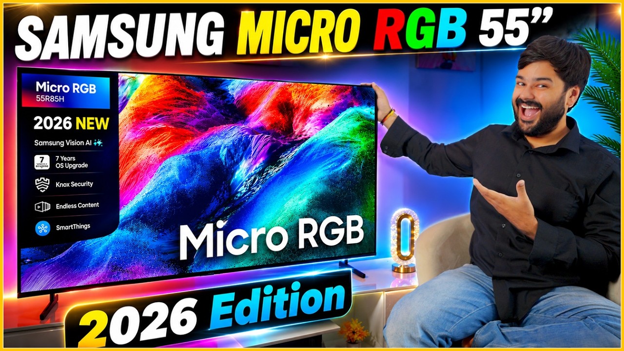 Samsung MICRO RGB TV R85H 55 Inch Review | Best TV Colors Ever? 🤯 First Review in India?