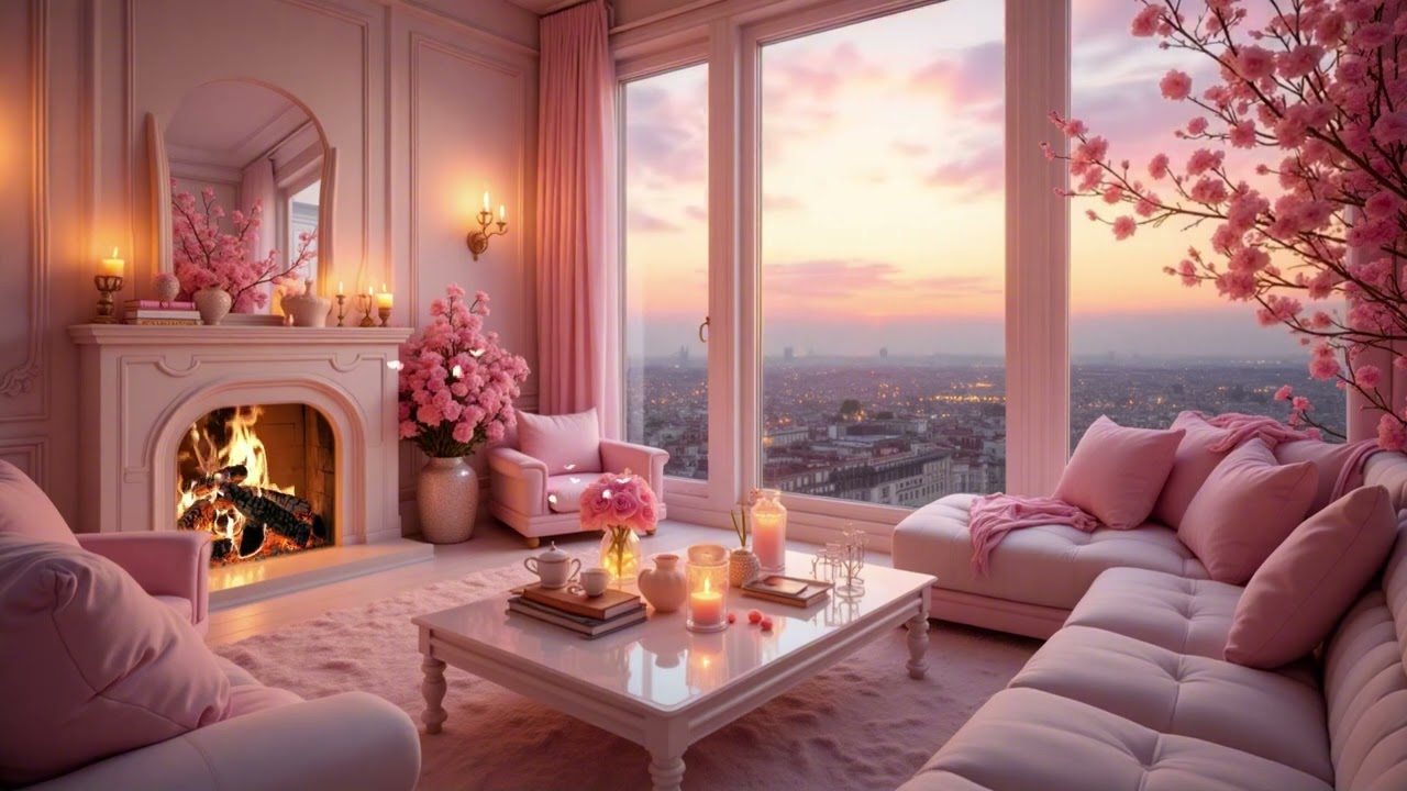 Warm Fireplace Atmosphere | Gentle Piano Music & Fire Sounds for Calm and Relax