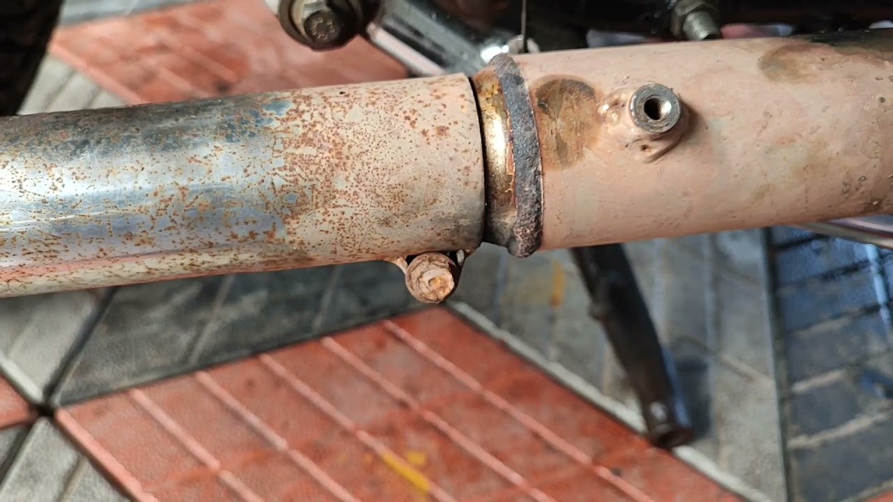 Royal Enfield silencer leakage problem fix !! How to change silencer copper gasket