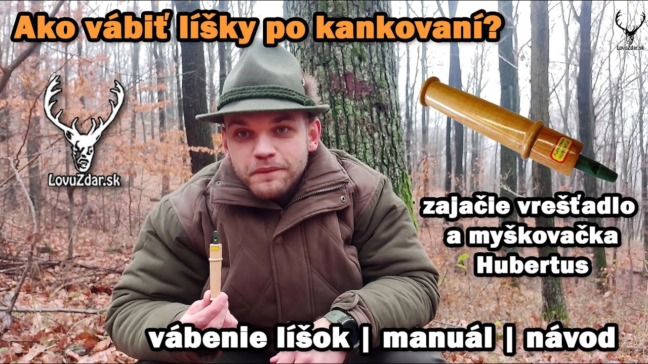 Ako vábiť líšky po kankovaní pomocou zajačieho vrešťadla a myškovačky Hubertus | manuál návod