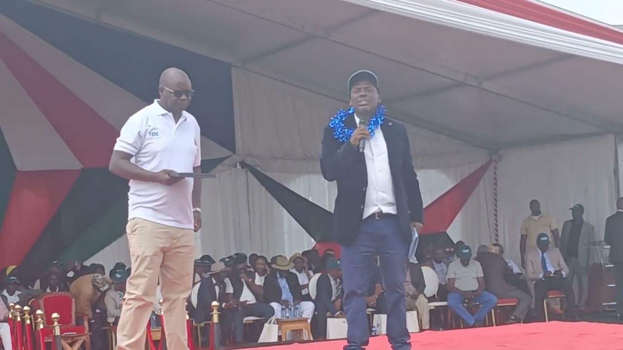 Agriculture PS Rono during The 2nd Annual National Farmer's end year celebration in Kericho