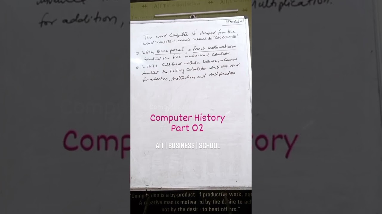 #historyOfComputer #part02 #itmodule #olevel #ccc