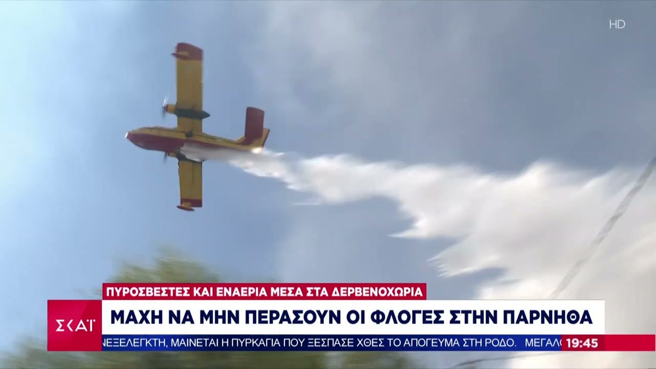 Μάχη να μην περάσει η φωτιά στην Πάρνηθα - Ισχυρές δυνάμεις στην Στεφάνη | Ειδήσεις Βραδινό Δελτίο