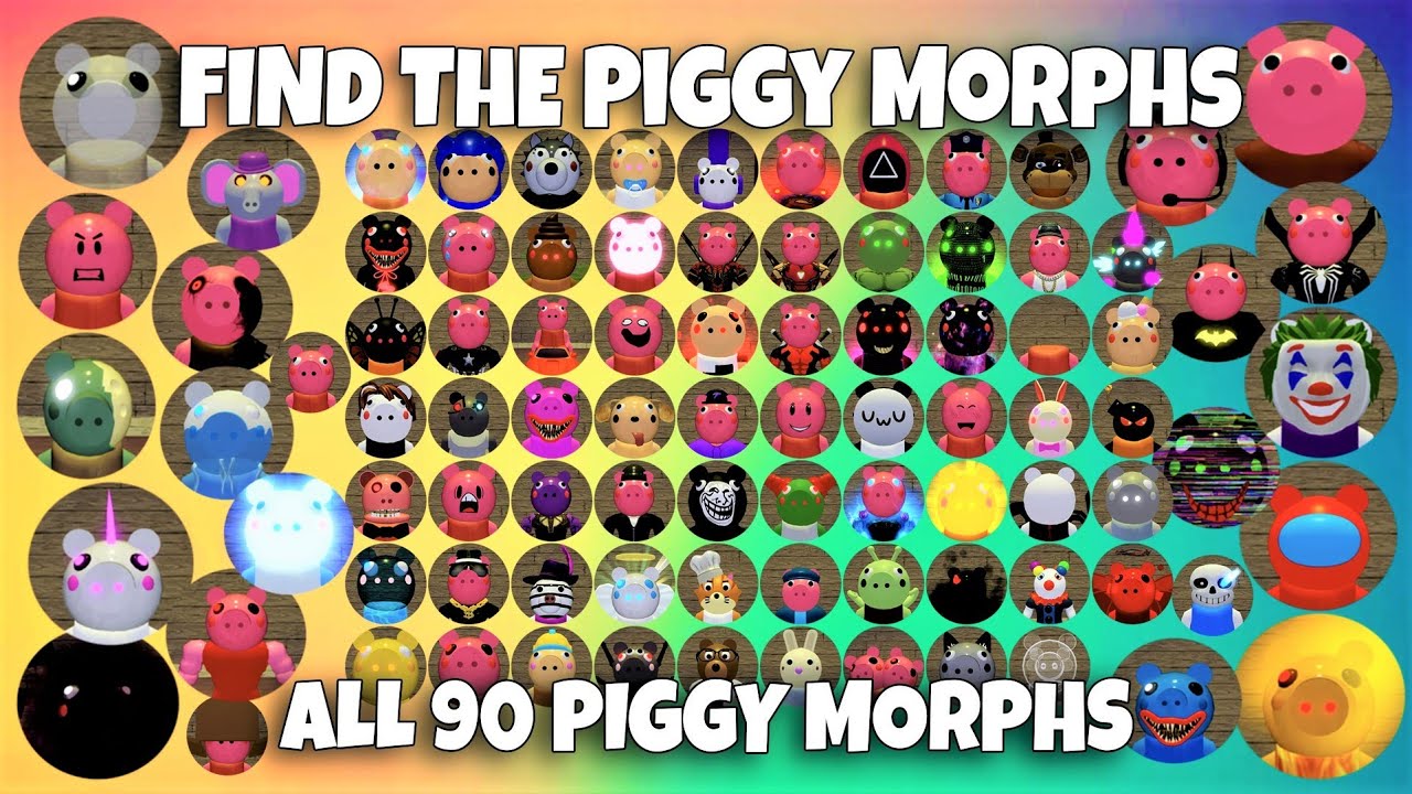 ROBLOX - Find The Piggy Morphs - ALL [90] Piggy Morphs!