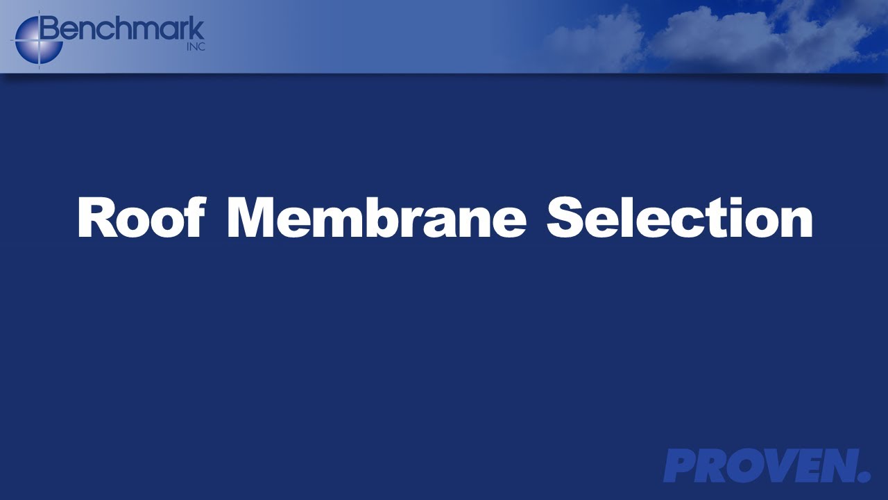Webinar: Roof Membrane Selection