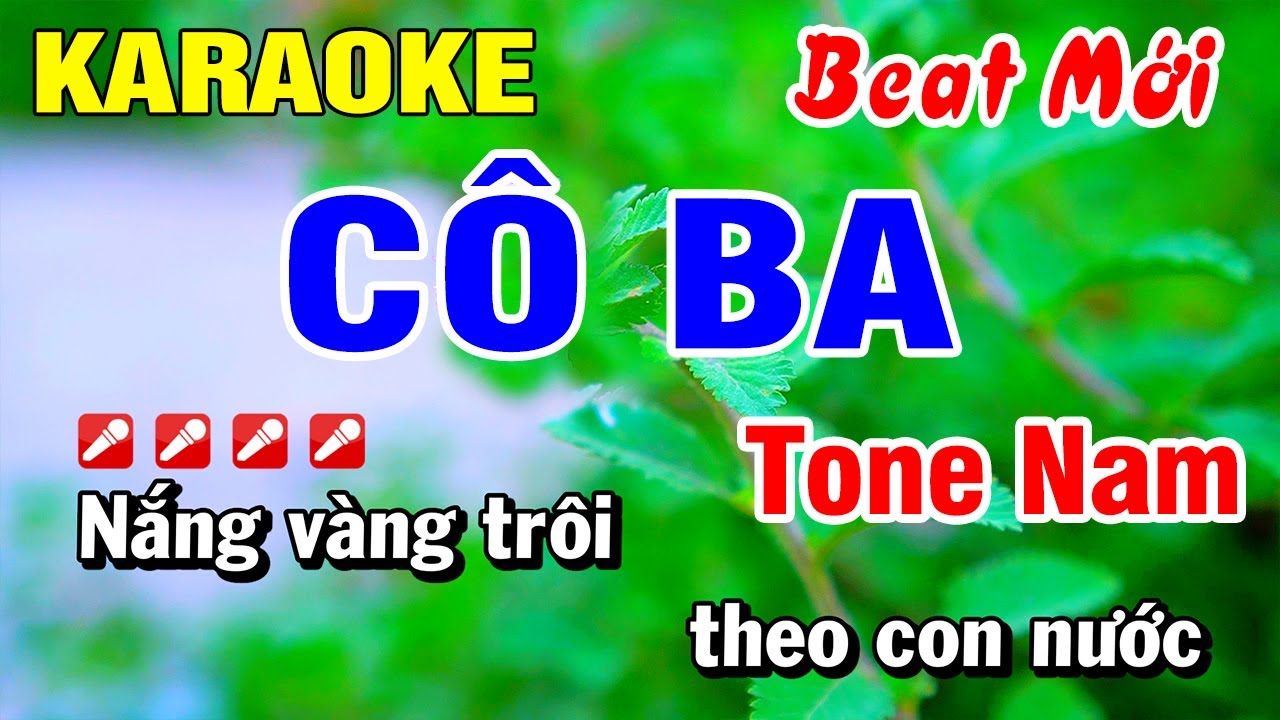 Karaoke C&ocirc; Ba (Beat Hay) Nhạc Sống 2025 Tone Nam | Ho&agrave;i Phong Organ