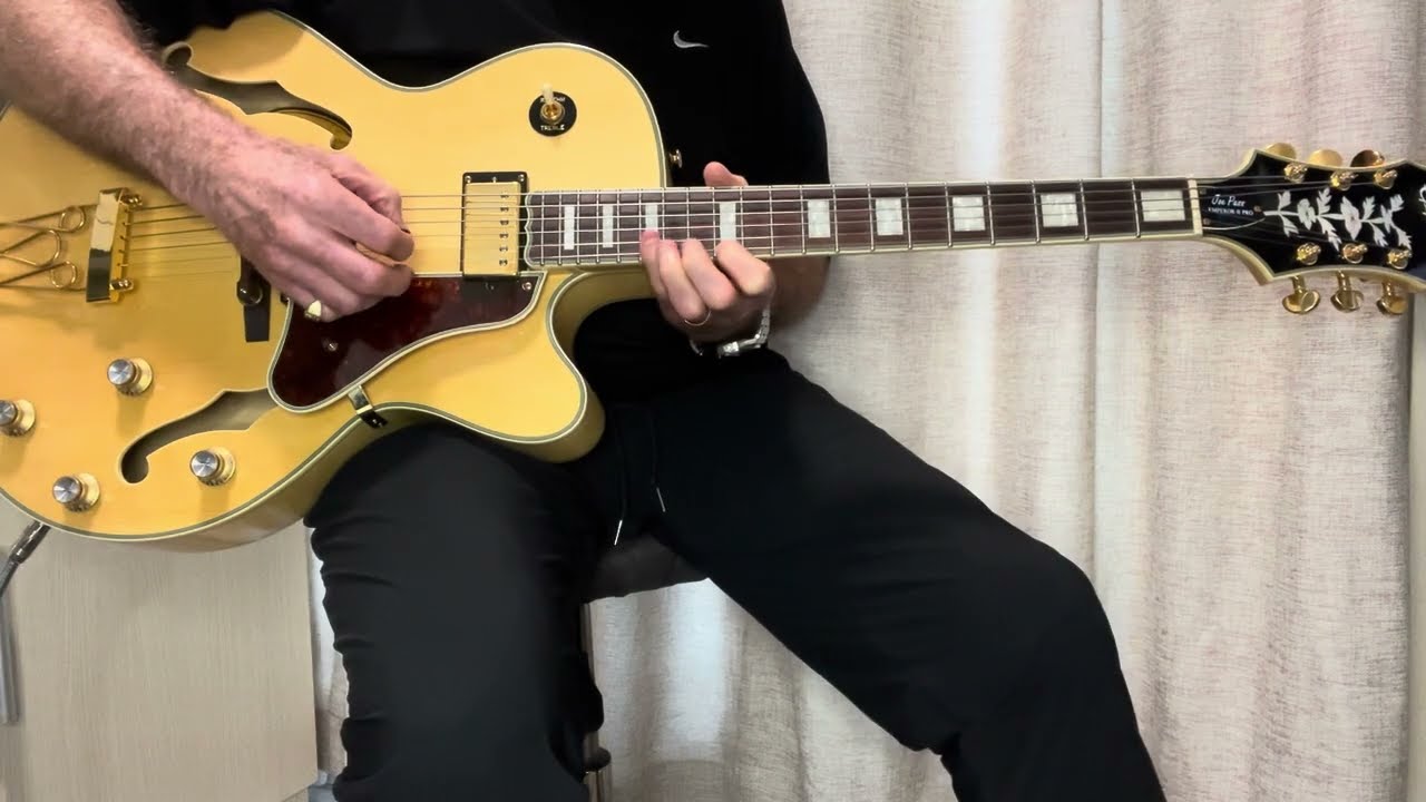 The best value hollow body arch top on the market: The Epiphone joe Pass Emperor