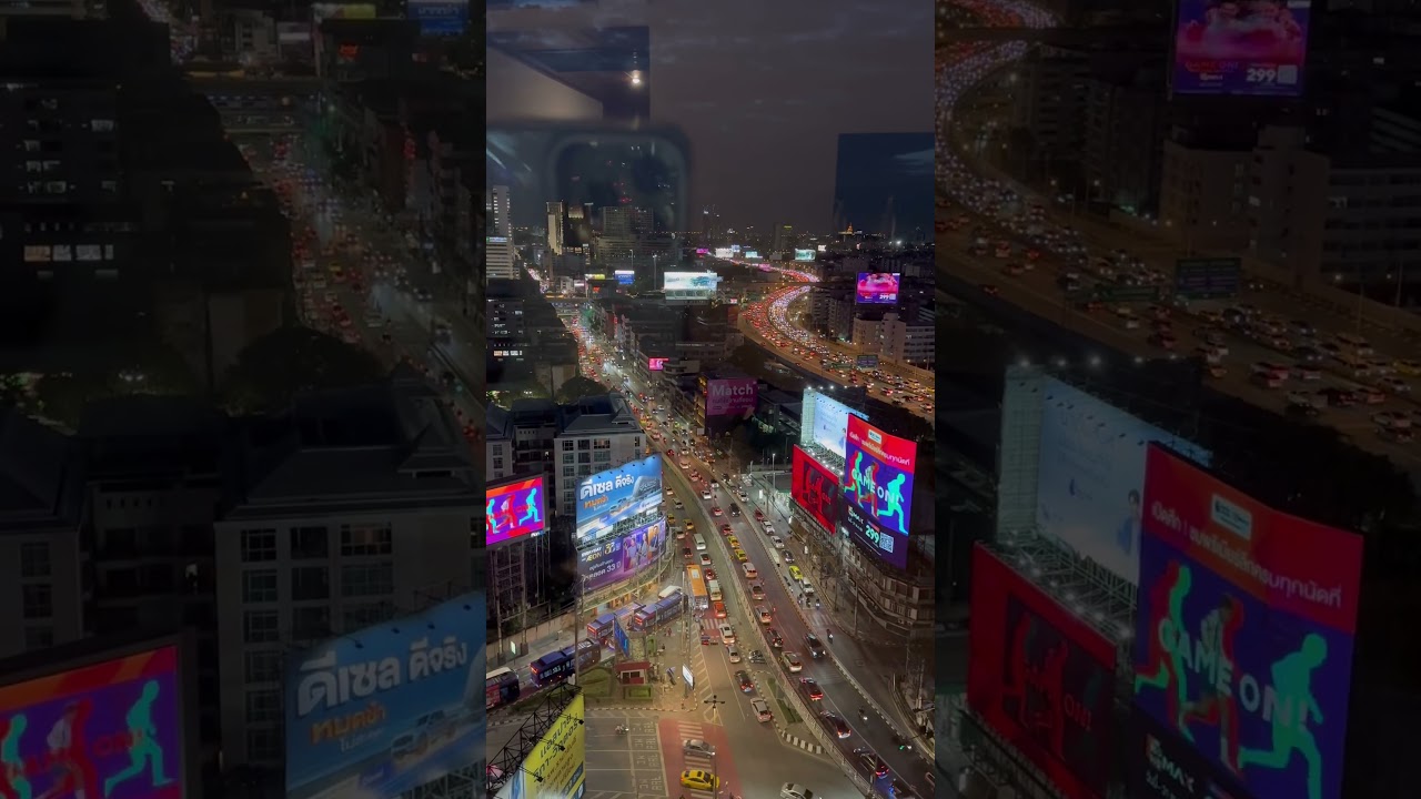 Busy Traffic In Bangkok Thailand 