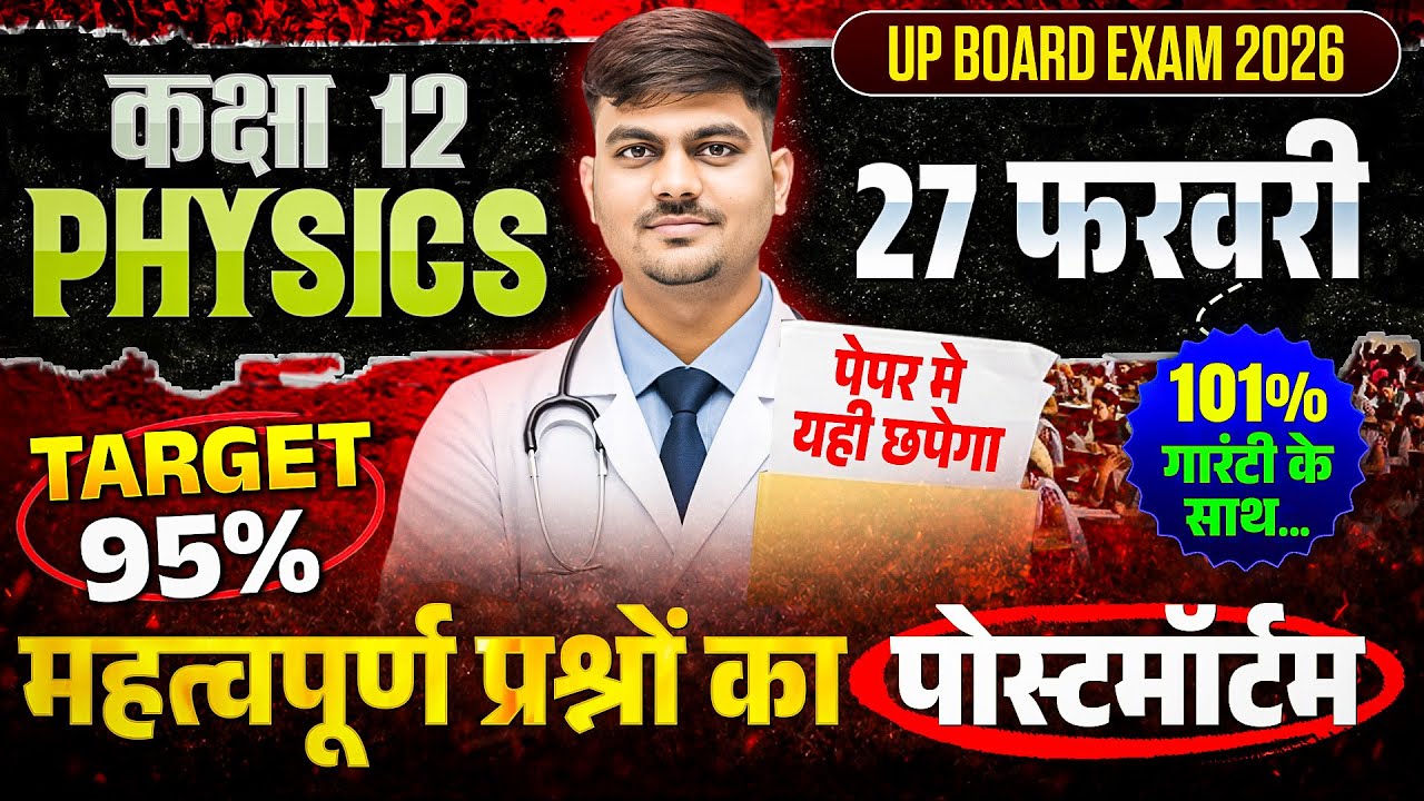 Class 12th Physics 27 Feb Paper OUT | 95% Target वाला Most Important Questions Postmortem