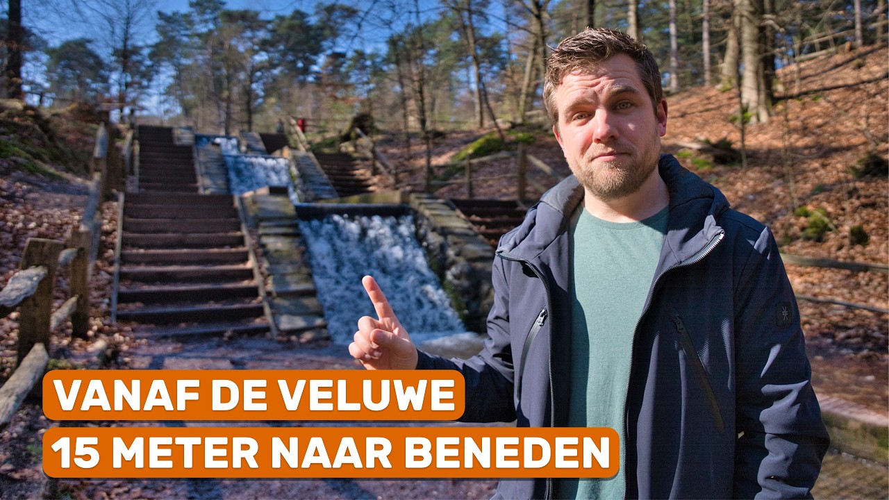 De hoogste waterval van Nederland is met de hand gemaakt