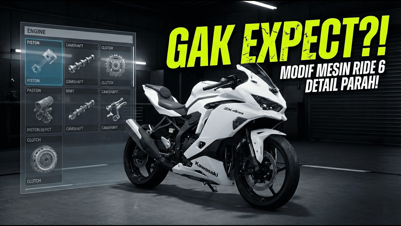 BONGKAR MESIN NINJA ZX-4RR! Detail Modifikasi RIDE 6 Bener-Bener Gak Masuk Akal!