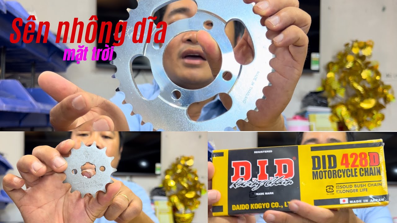 Báo giá bộ nhông sên dĩa mặt trời ( sên DID, nhông mặt trời, dĩa mặt trời )