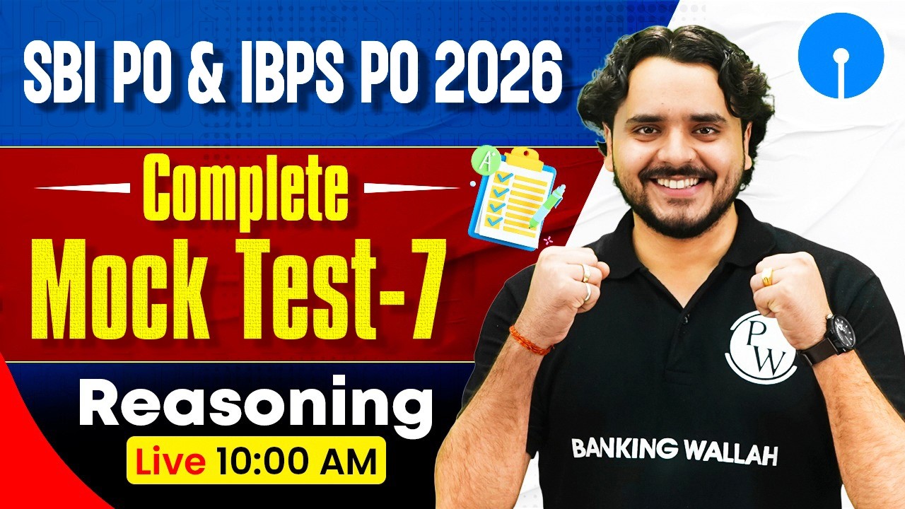 IBPS / SBI PO 2026 | Reasoning Mock Test -7 | Reasoning for Banking Exam | by Vidhu Sir