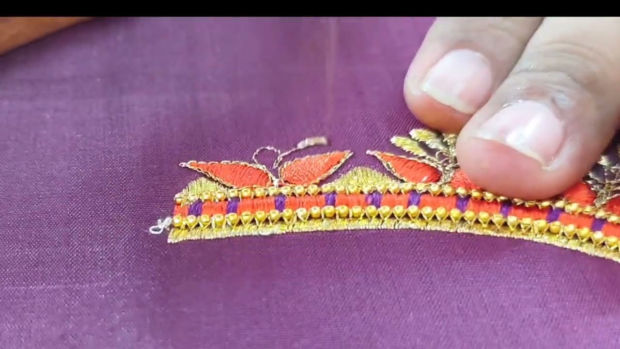 back neck designs for blouse trending  #zstarfashionembroidery  #art #diy #embroidery 