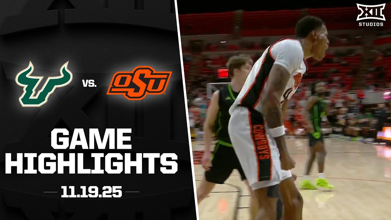 South Florida vs. Oklahoma State Game Highlights | 2025-26 Big 12 Men&rsquo;s Basketball