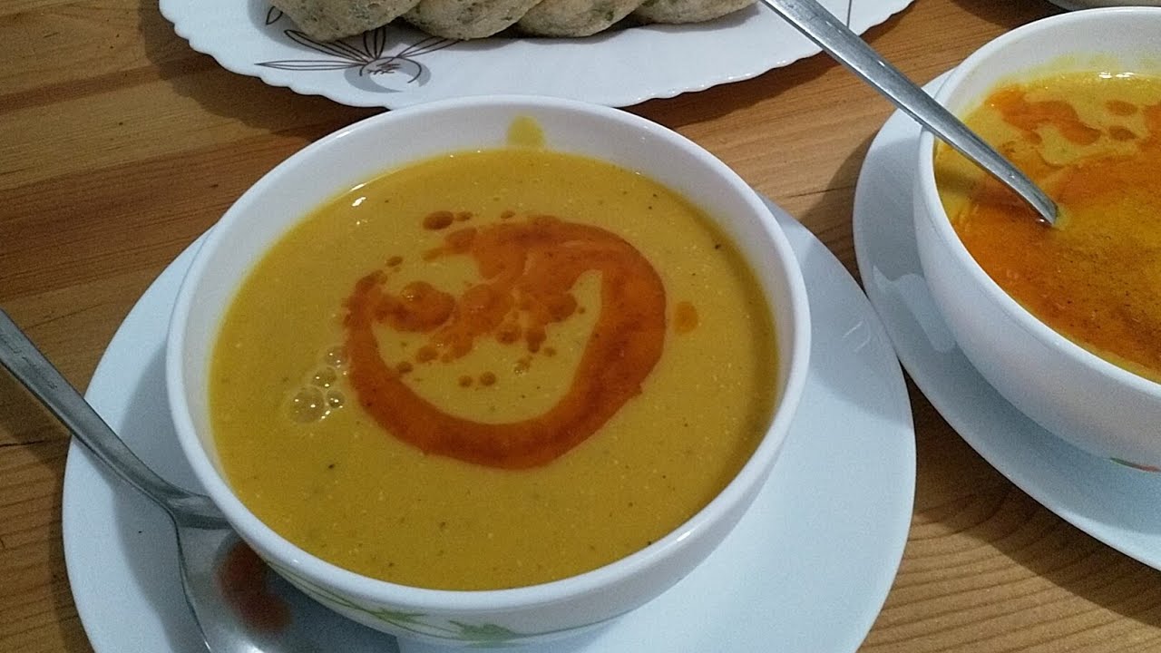 SUPĂ CREMĂ DE LINTE ROȘIE turcească شربةكريمة بالعدس مع خبز لذيذ
