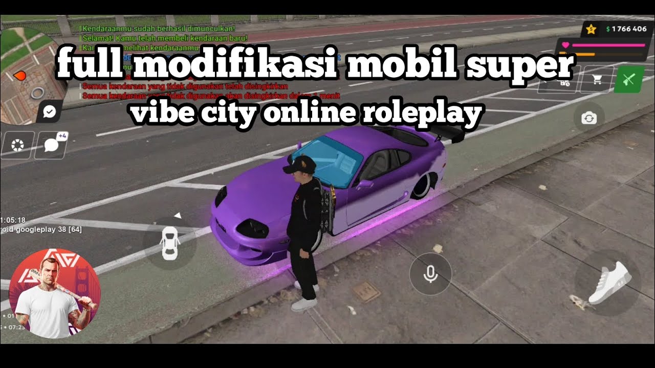 full modifikasi mobil super di game vibe city online roleplay #gameplay #vibecity
