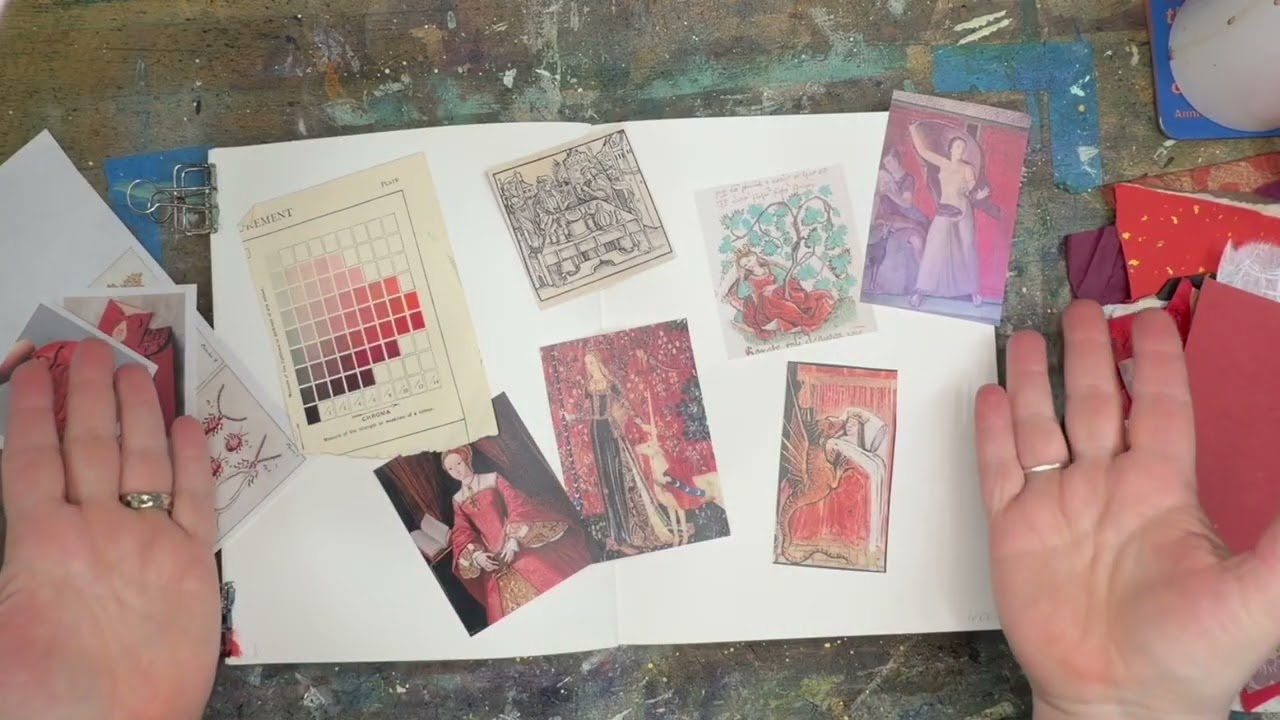 Color Stories - RED. Weekly spark art journal