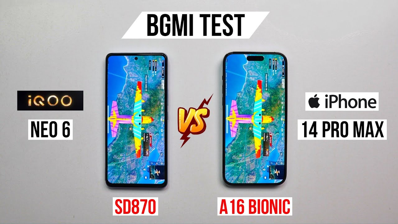 iPhone 14 Pro Max vs iQOO Neo 6 Pubg Test, Heating and Battery Test | Shocked 😱