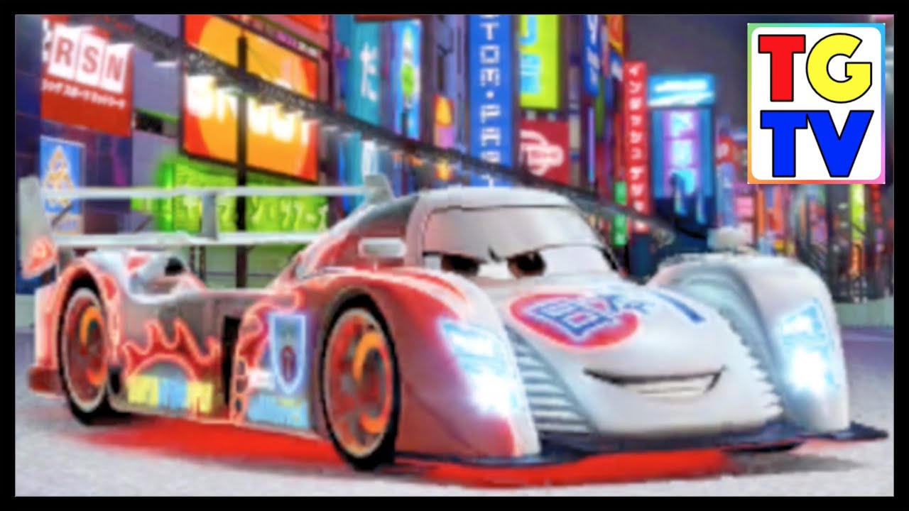 Cars: Fast as Lightning NEON RACING! Neon Shu Unlocked vs Lightning McQueen, Miguel, Raoul