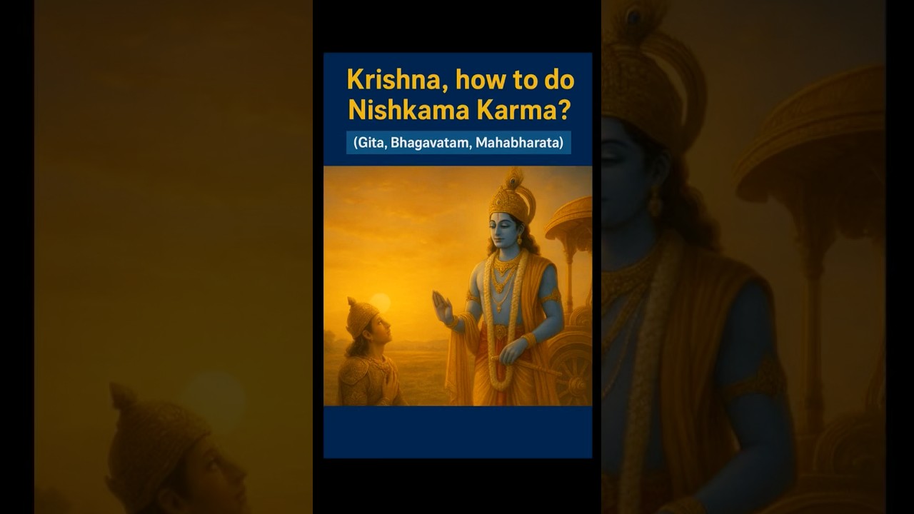 Krishna, how to do Nishkama Karma? #krishna #bhagavadgita #bhagavatam #mahabharat