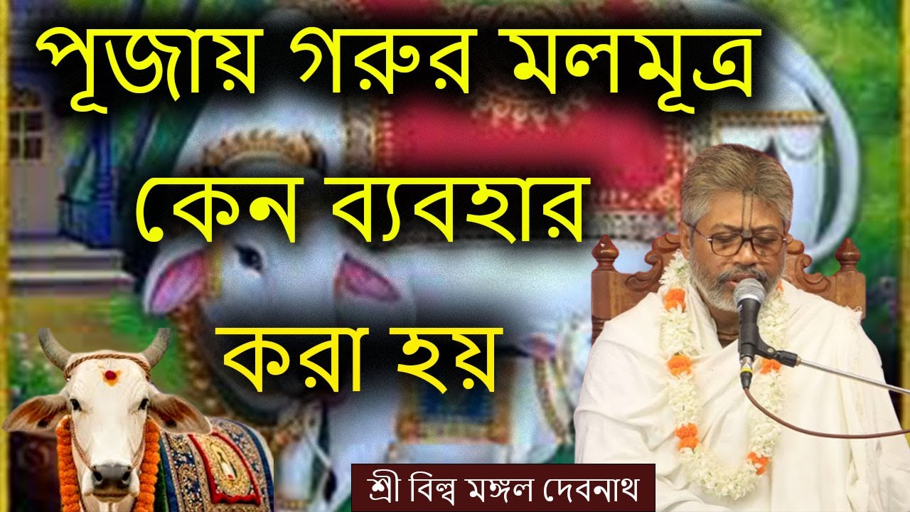 পূজায় গরুর মলমূত্র কেন ব্যবহার করা হয় | ভাগবত পাঠ |  শ্রী বিল্লমঙ্গল দেবনাথ বাবাজি