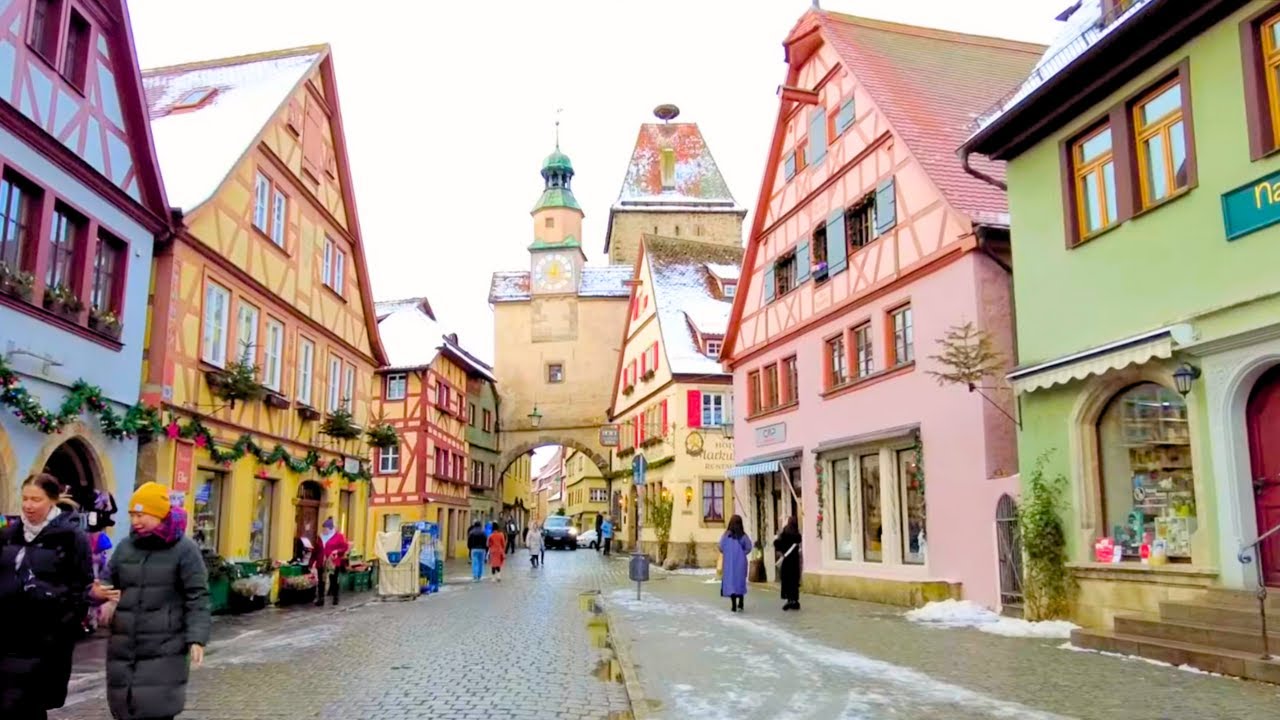 Christmas Walk in Rothenburg - A Winter Walking Tour