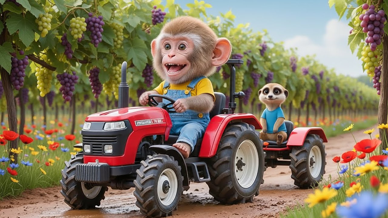 [FUNNY] ADORABLE Thief Gets CAUGHT Stealing Grapes! 🥹Lulu Monkey Driver vs Meerkat