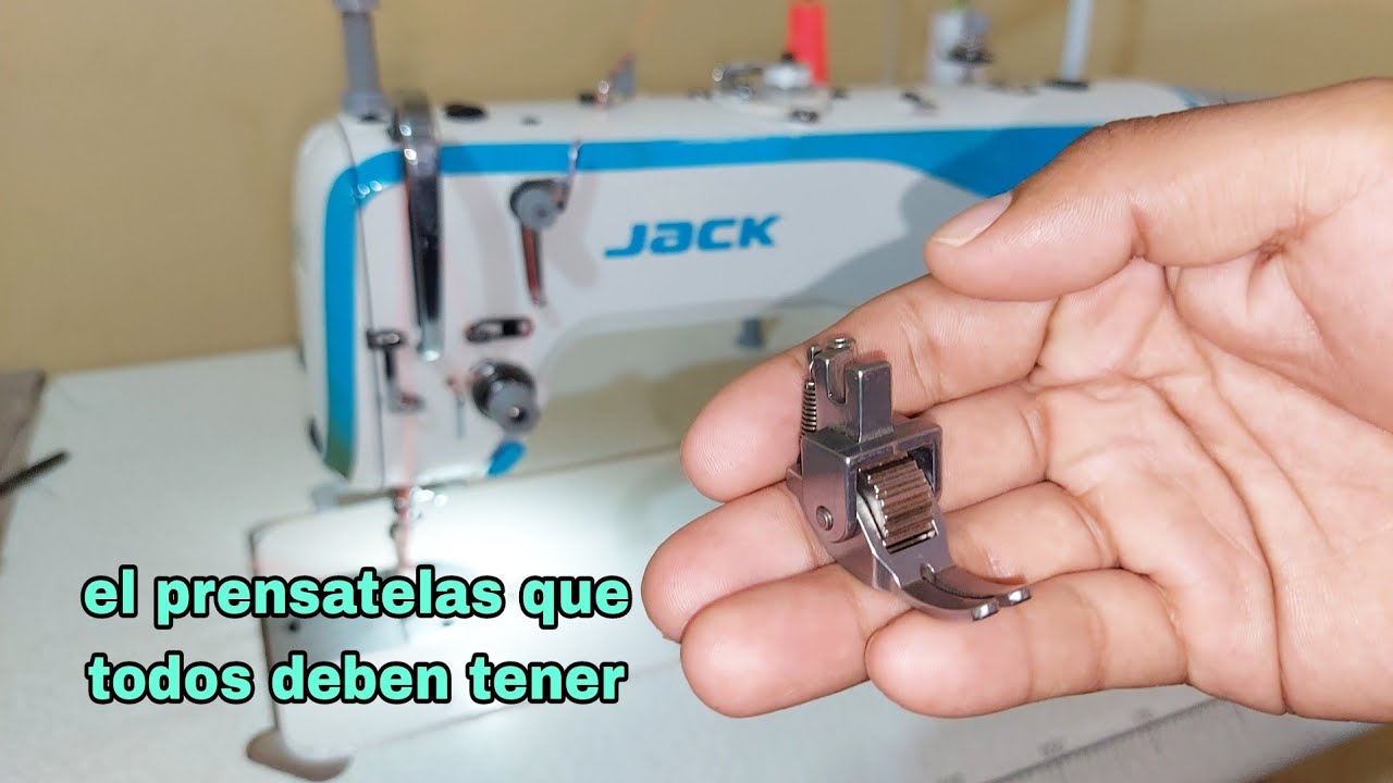 el accesorio que todos deben tener : prensatelas con rueda,prueba de costura brutal.