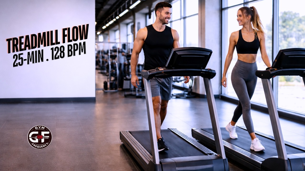 25-Min Treadmill Walking Workout | 128 BPM Cardio