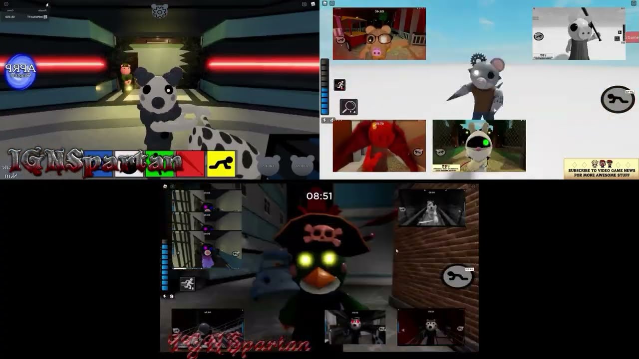 Roblox Piggy Jumpscares - Sparta HSM Remix Triparison