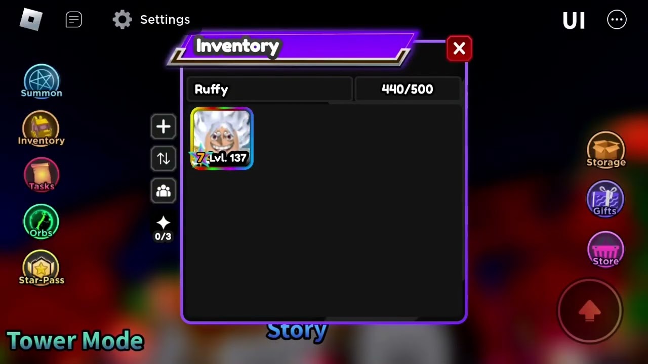 Got Luffy 5th gear in astd