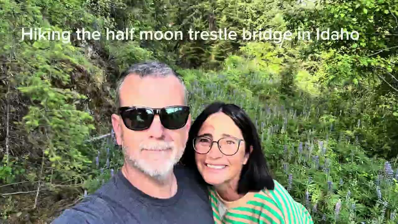 Hiking the Half moon trestle bridge Rubens Idaho