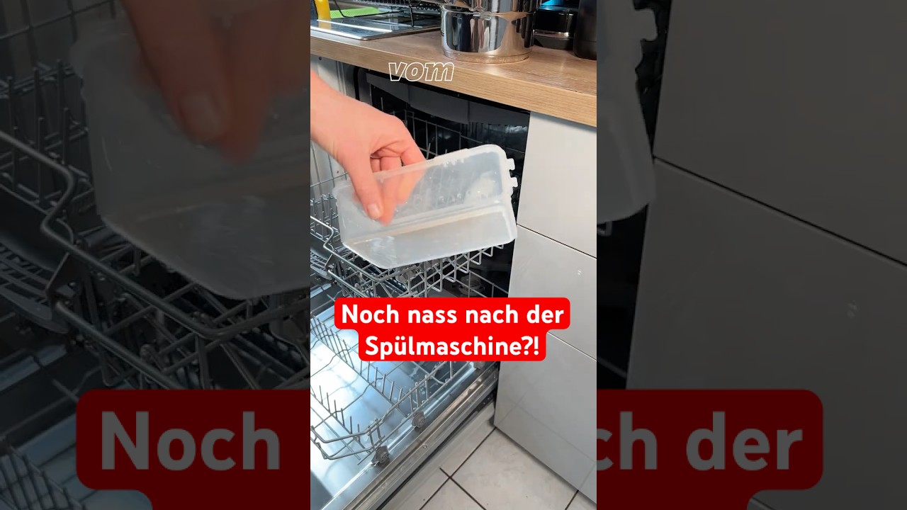 Geschirr kommt nass aus der Spülmaschine? 💧✨ 