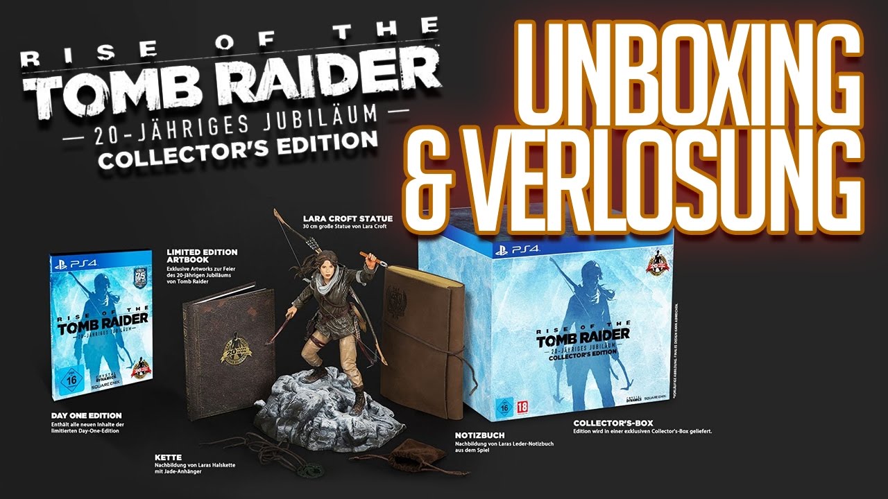 VERLOSUNG & UNBOXING 🎁 TOMB RAIDER 20th ANNIVERSAIRY COLLECTORS EDITION