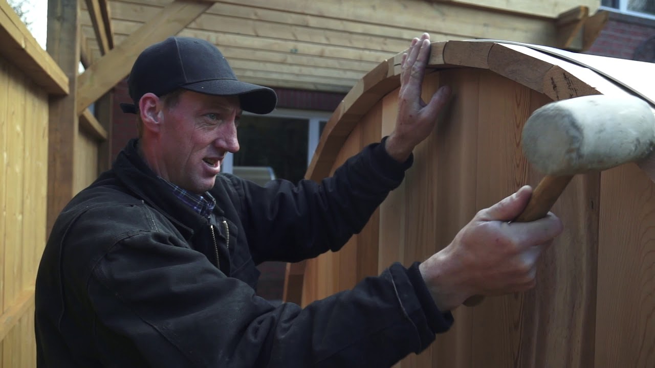 Saunafin Barrel Sauna Assembly