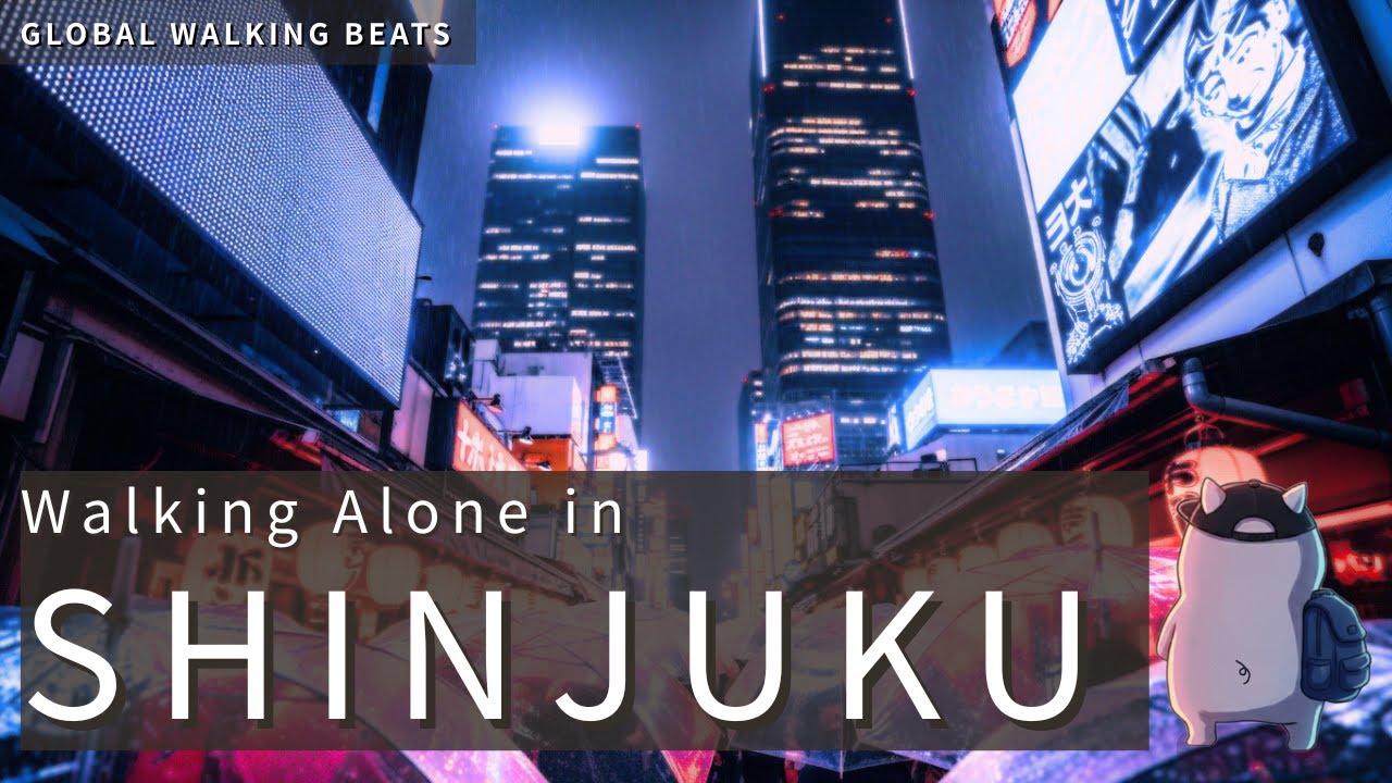 Walking Alone in Shinjuku, Tokyo at Night – Neon Monolith Lo-fi / Jazz Beats