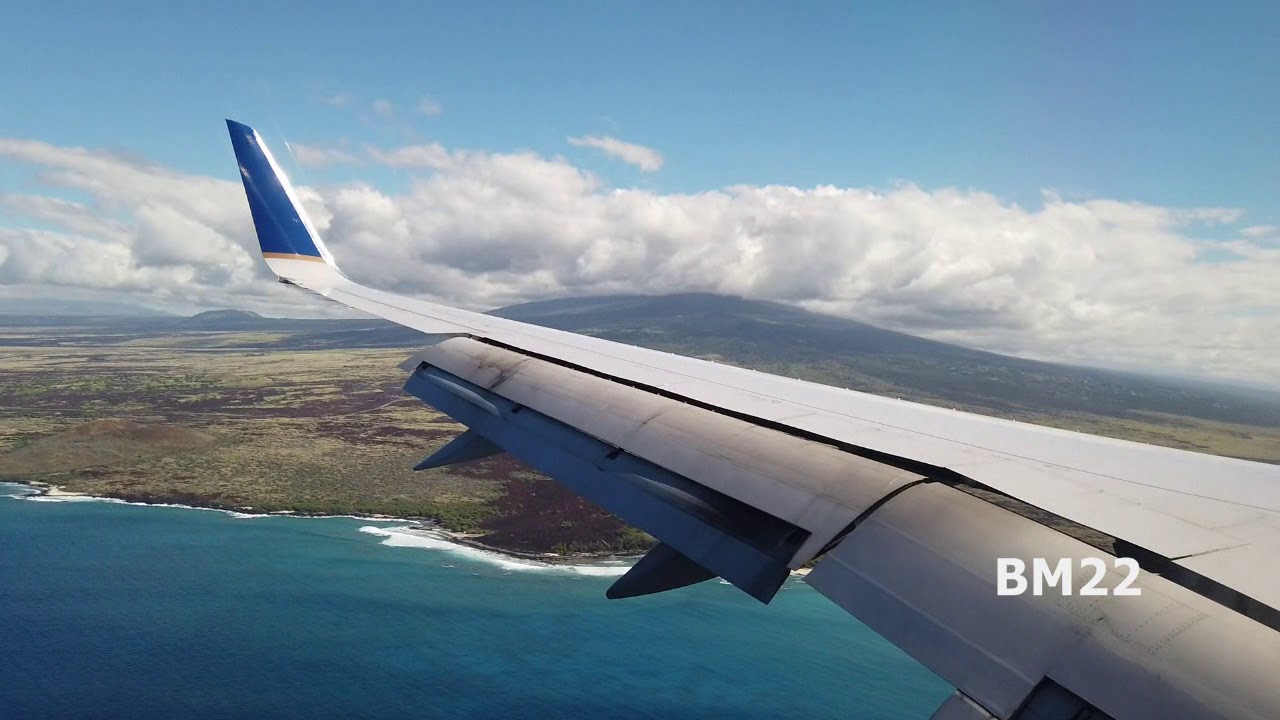 Landing at Kona International Airport Hawaii the Big Island