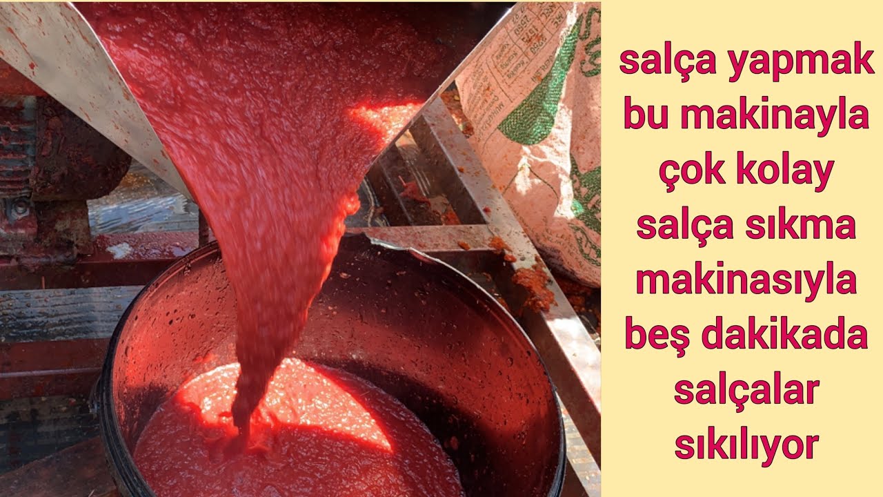 Domates salçası / salça / domates / nasıl yapılır / salça tarifi / salça makinası / salça makinesi
