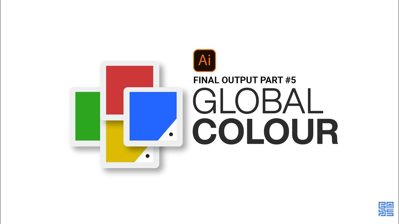 Global colour - final output PART 05 - illustrator in HINDI / हिंदी में
