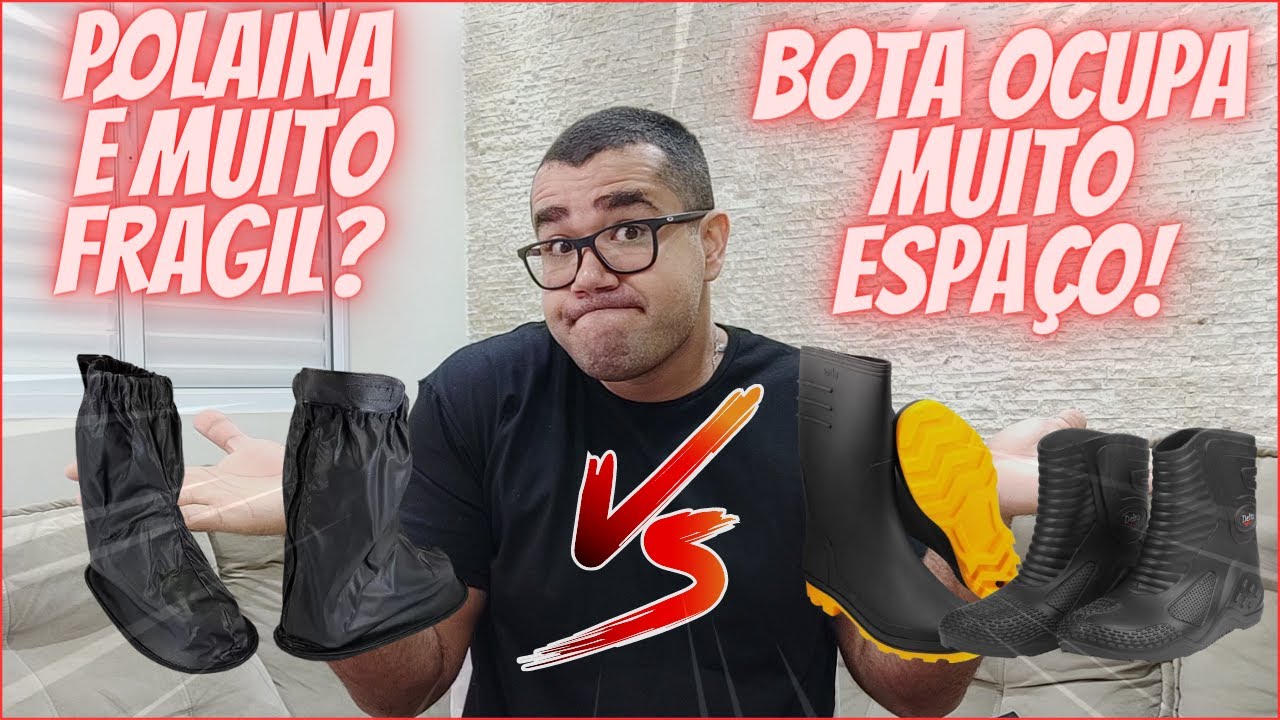 Galocha Bota De Borracha Ou Polaina Para Motoqueiro Qual A Melhor?