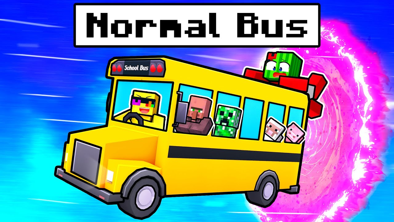 Just a NORMAL Bus In Minecraft! (NOT NORMAL)