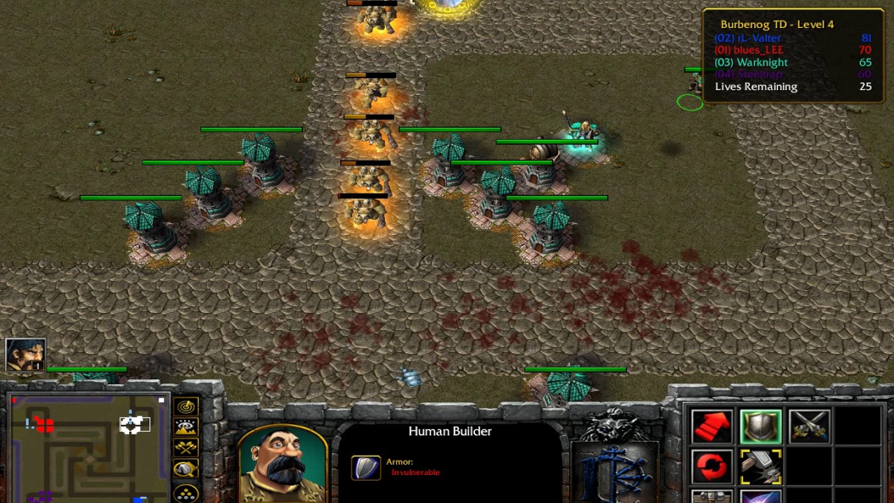 Warcraft 3 Burbenog TD Arhas Governor Human Builder Normal Difficulty Shared Income On Part 1