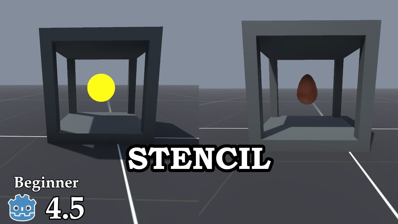 How to use stencil buffer - Learn Godot 4 3D - no talking