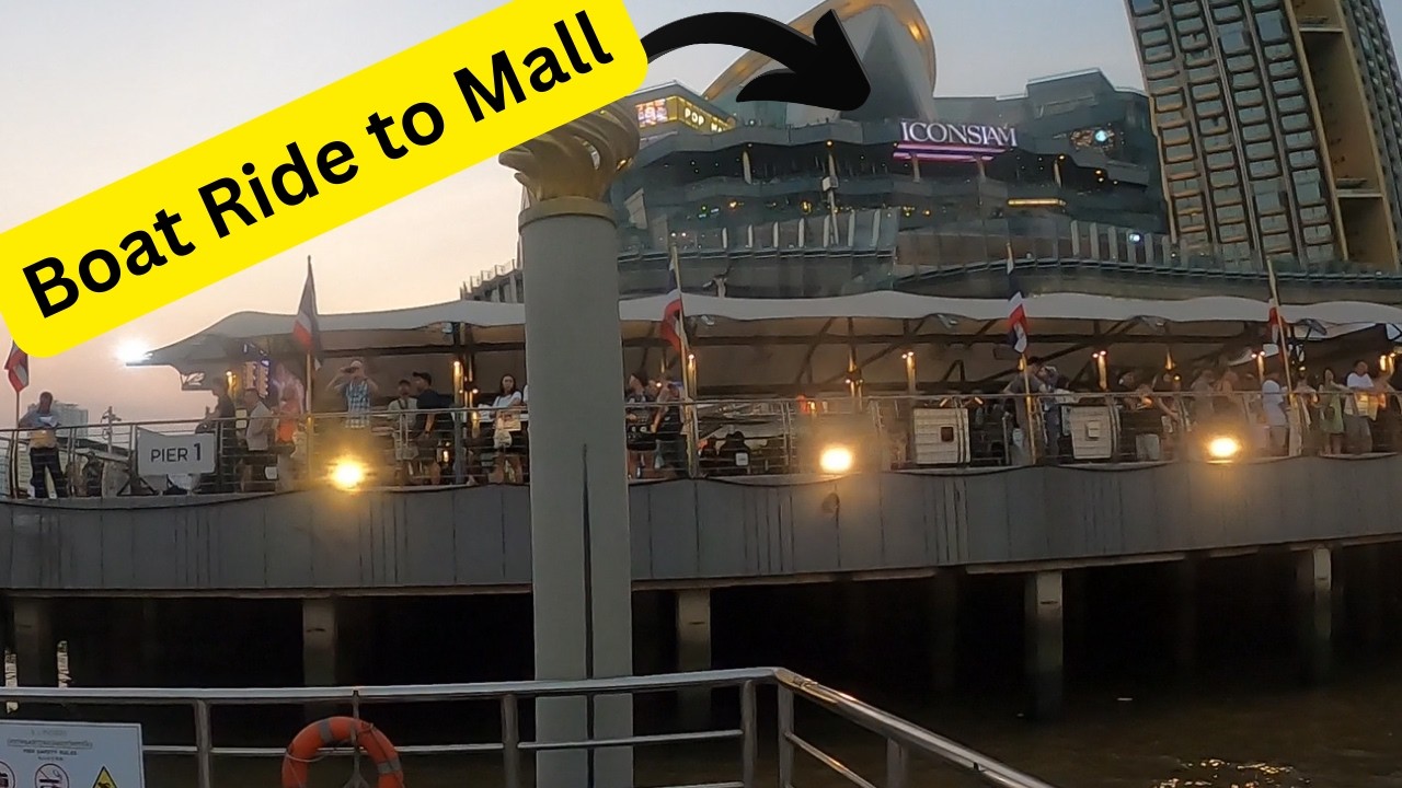 Taking a Boat to Bangkok's MOST LUXURY and Biggest Mall #thailand