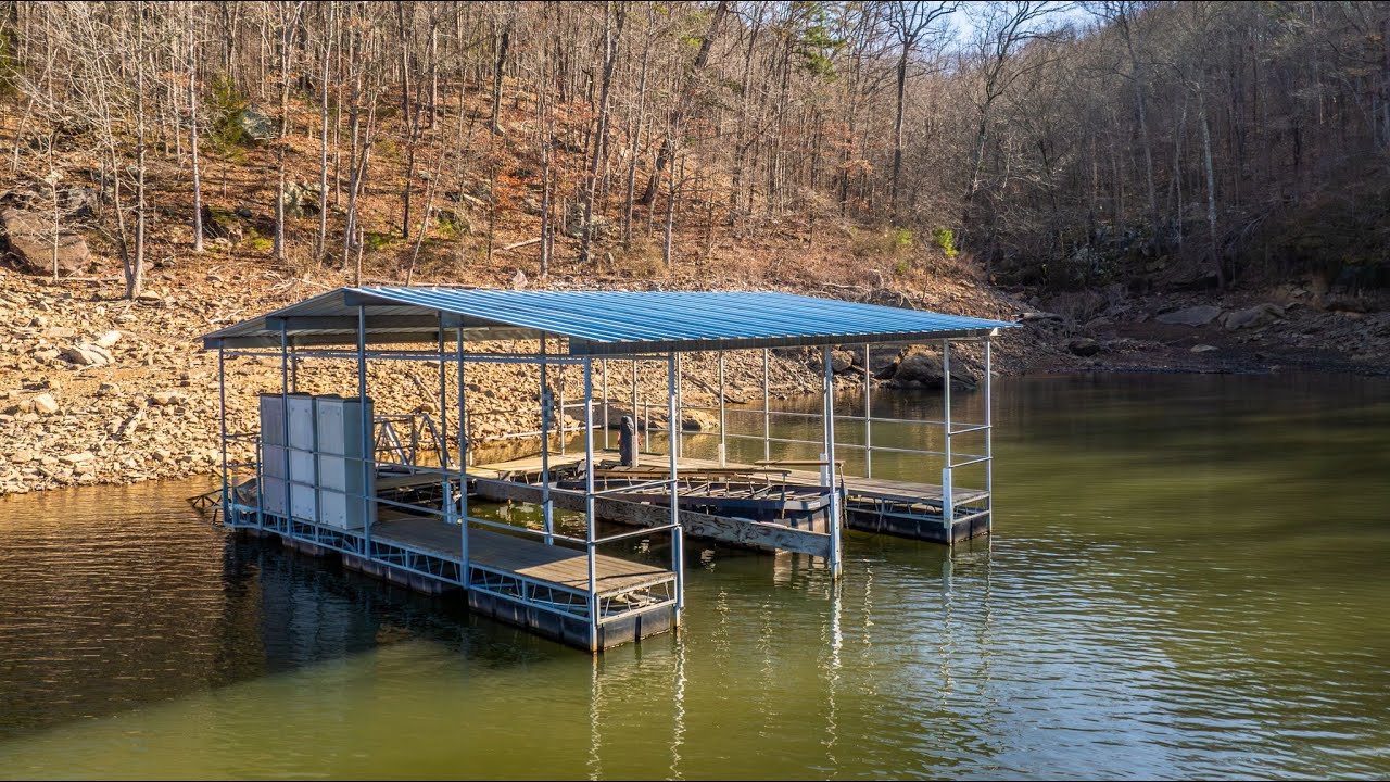 Greers Ferry Lakefront with a private 2-slip boat dock