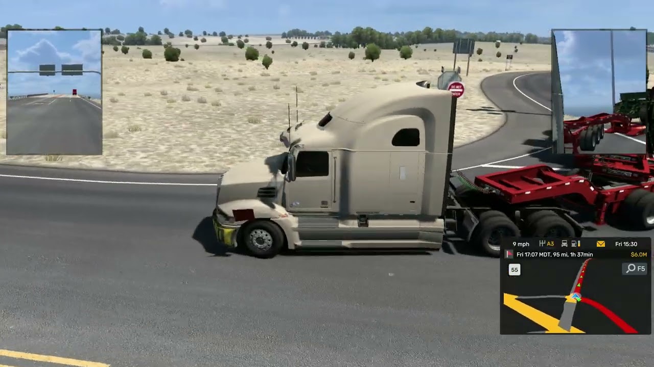 American Truck Simulator #20 Artesia-Clovis Lift Truck (No music, chill driving)