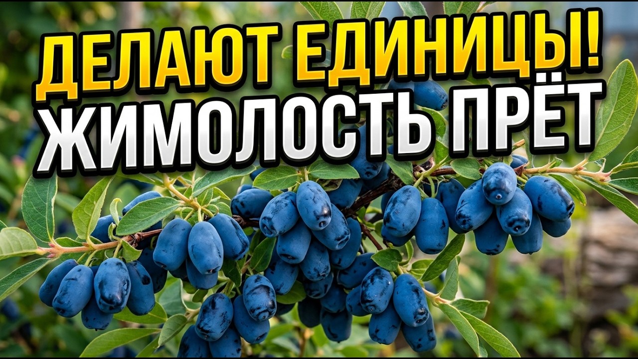 🌿 Жимолость прёт как грибы: 3 секрета рекордного урожая крупной сладкой ягоды!