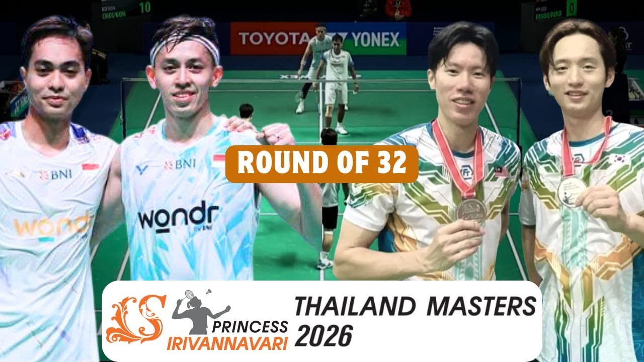 Muhammad Rian Ardianto/Rahmat Hidayat vs Choi/Goh Thailand Masters 2026 - R32 MD FANTASTICC MATCH !!